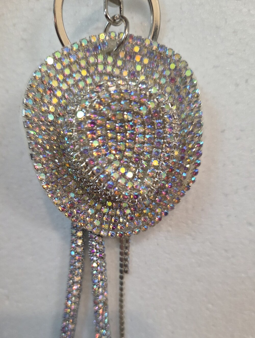 ✨ NWT Luxury Rhinestone Cowboy Hat Keychain & Bag Charm ✨
